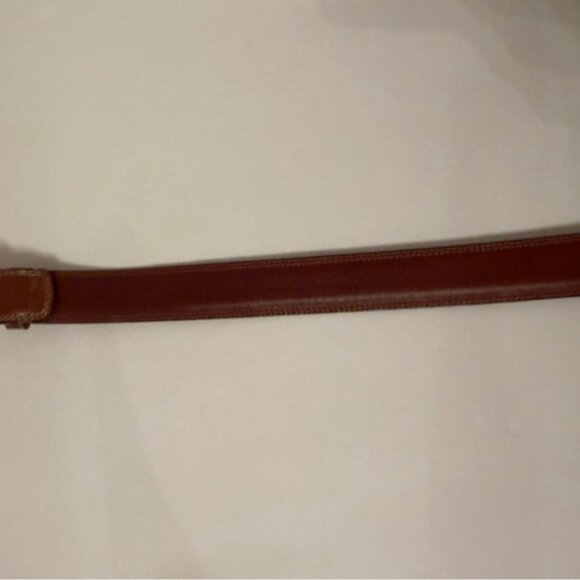 COACH MENS BELT BRITISH TAN BROWN LEATHER BRASS BUCKLE SIZE 38 ACCESSORY USA - Picture 9 of 13